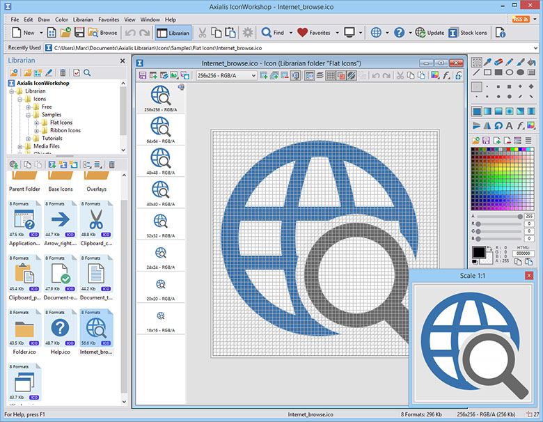 Click to view Axialis IconWorkshop 6.70 screenshot